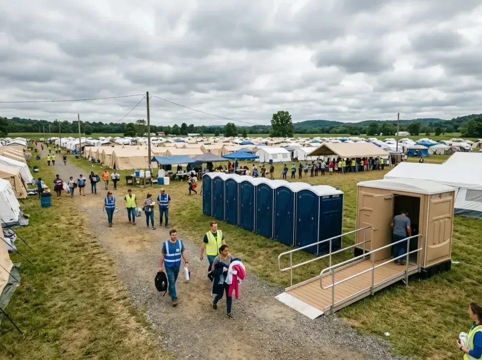 disaster-relief-camp-restrooms-010 — frequently asked questions, Dumpster & Portable Bathrooms Rental in Elm Springs, AR
